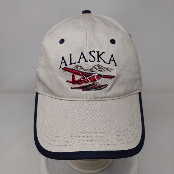 Alaska Snapback Hat Tan One Size Adjustable Embroidered 6 Panel Tonqass Cotton - Picture 2 of 8